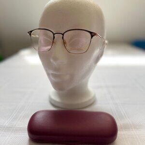 Never worn - William Morris eyeglasses reading glasses frame rose gold and navy